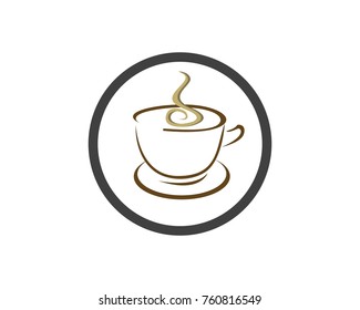 Coffee cup Logos Template vector icon 