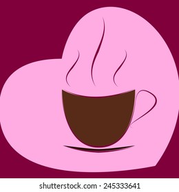 Coffee cup of love