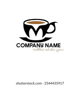 Coffee Cup with M Logo