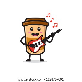 Coffee cup mascot character design