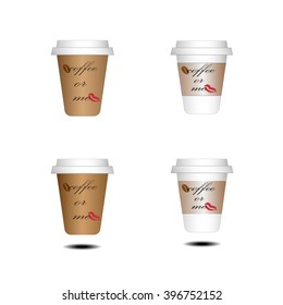 a coffee cup with coffee or me label on.
