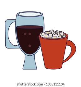 Coffee cup with mellows