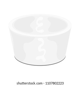Coffee cup. Mock Up, Template. Illustration isolated on white background.