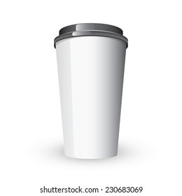 Coffee Cup mock up. Vector illustration