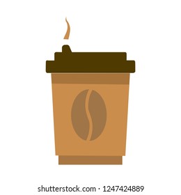 Coffee Cup - Mockup Template For Cafe, Restaurant Brand Identity Design. Cardboard Coffee Cup Mockup. Disposable Plastic And Paper Vector Template For Hot Drinks