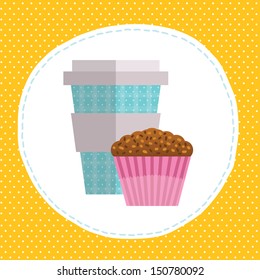 coffee cup and muffin