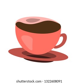 coffee cup or mug icon, tea icon