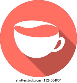 coffee cup or mug icon, tea icon