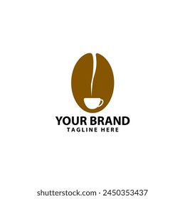 coffee cup mug logo design vector