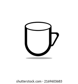 Diseño de la ilustración de la taza de café y el vector de la taza de café.