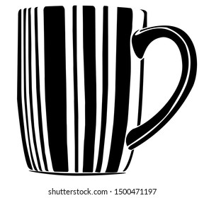 Coffee Cup or mug - Vector line art