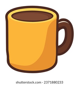 coffee cup object illustration isolated