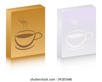 coffee cup on box