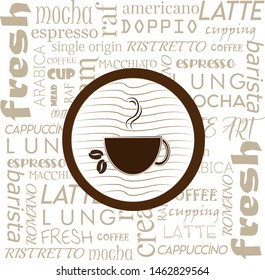 coffee cup on the coffee break background