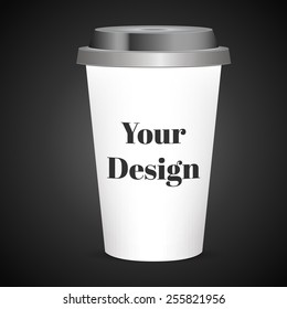 Coffee Cup on dark background, excellent vector illustration, EPS 10