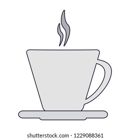 Coffee cup on dish