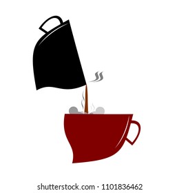 coffee cup  on a white background.