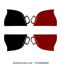 coffee cup  on a white background.