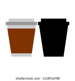 coffee cup  on a white background.
