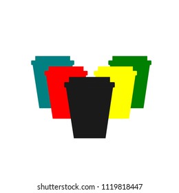 coffee cup  on a white background.