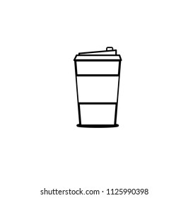 coffee cup  on a white background.