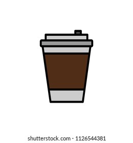 coffee cup  on a white background.