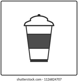coffee cup  on a white background.