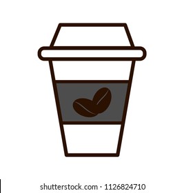 coffee cup  on a white background.