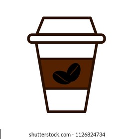 coffee cup  on a white background.