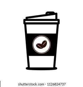 coffee cup  on a white background.