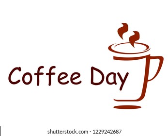 coffee cup on white background