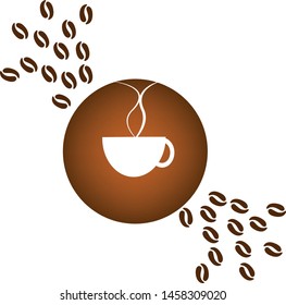 coffee cup on the white background