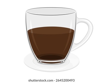 Coffee cup on a white background.