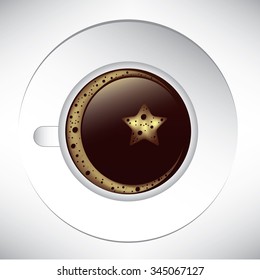 coffee cup on the white background