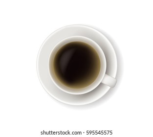 coffee cup on white background