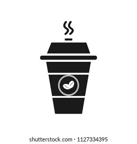 coffee cup  on a white background.Used in printing and web.