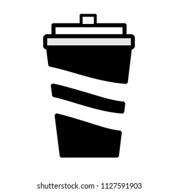 coffee cup  on a white background.Used in printing and web.