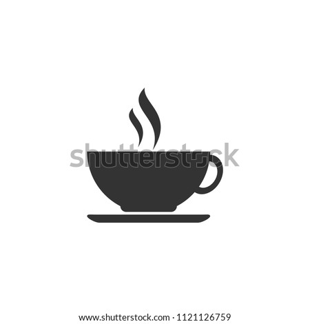 coffee cup  on a white background.Used in printing and web.dink.logo design