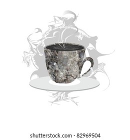 coffee cup ornate