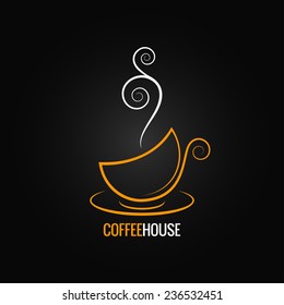 coffee cup ornate design background