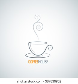 coffee cup ornate vector background