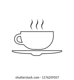 coffee cup outline vector
