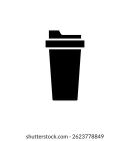Taza de café icono de papel Vector de moda