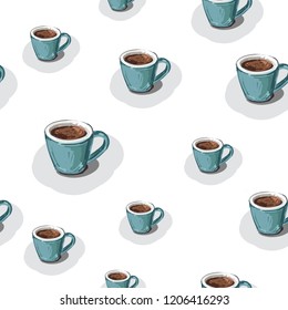 Coffee cup pattern