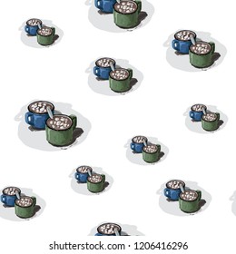 Coffee cup pattern