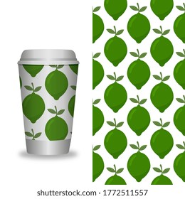 Coffee Cup With Patterns Template