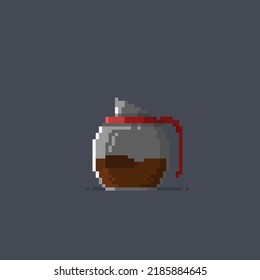 taza de café en forma de píxel