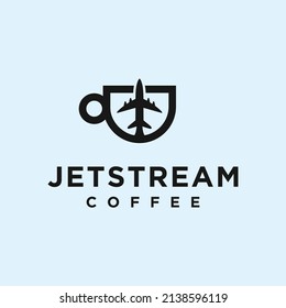 logotipo de cafetera o de chorro de café