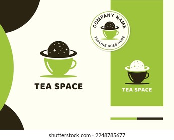 coffee cup with planet. suitable for coffee shop and tea stall