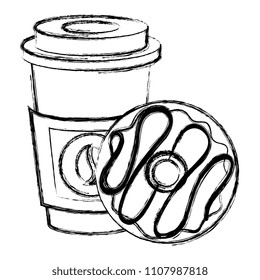coffee cup and plastic container